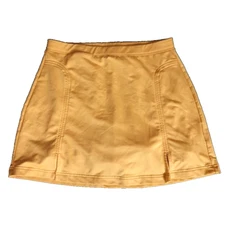 Adidas Climacool Athletic Skort Skirt Size 10 Orange Stretch Pockets Golf Tennis