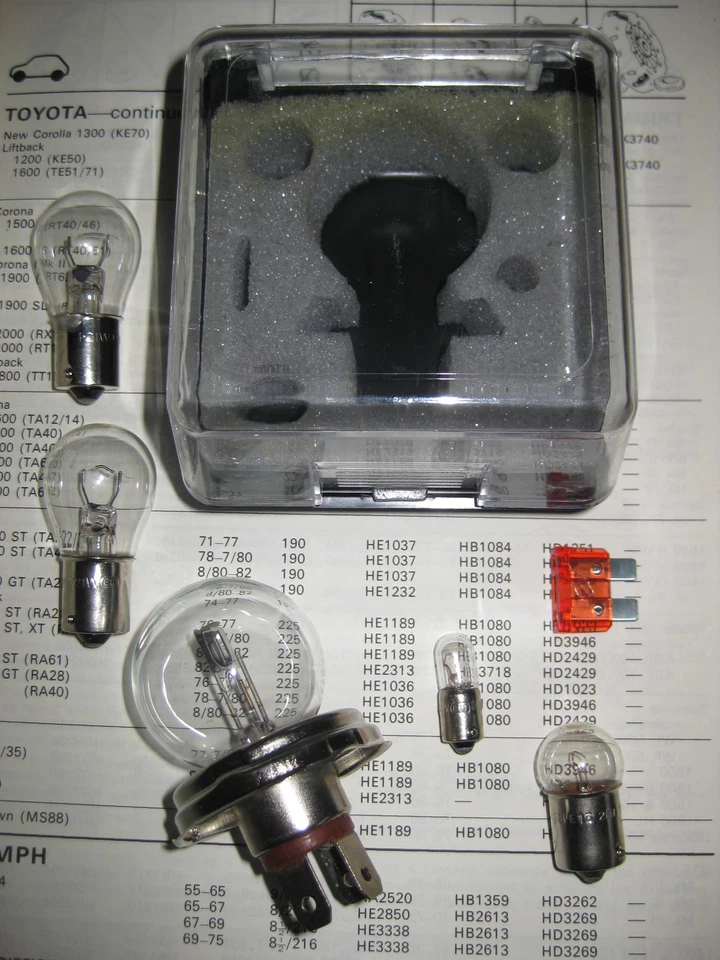 KITS DE FAROS DE BOMBILLA DE TUNGSTENO - RENAULT 4 & 6 & 8 10 & 16 / CITROEN DYANE 2CV Foto 2 de 4