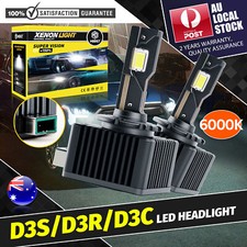 New For 2014-2018 Maserati Ghibli - D3S 6000K LED Headlight Bulbs High/Low Beam