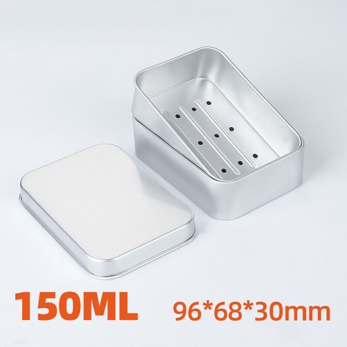 Bar Soap Holder Shower Aluminum Soap Holder Travel Case Tea Tins Empty - Picture 3 of 9
