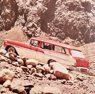 1958 Chevy Turbo Thrust V8 Station Wagon Andes Advertisement Automobilia DWII21