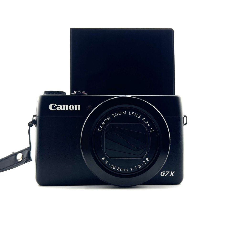 Canon PowerShot G7 X Digital Camera Black Kit 4.2x Zoom WiFi MINT