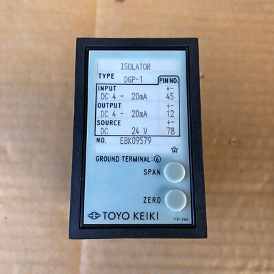 TOYO KEIKI DGP1 ISOLATOR