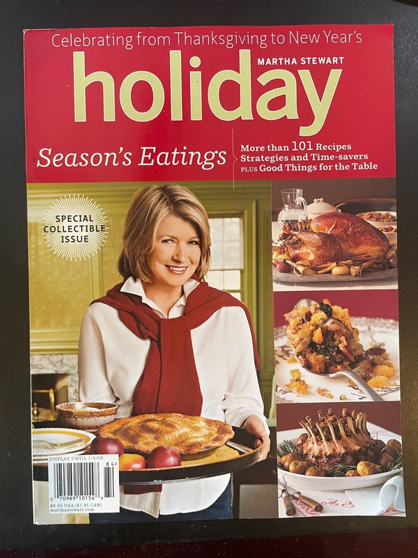 Martha Stewart Holiday Collectible Issue 2008 - Season's Eatings - Magazine