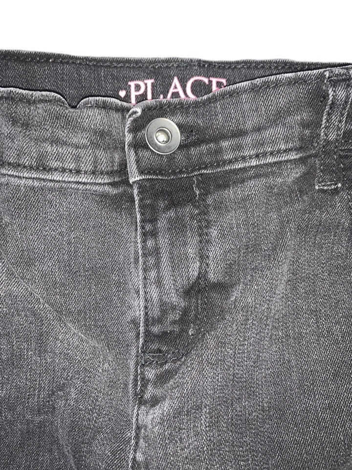 Pantalones de mezclilla elásticos desgastados The Childrens Place usados para niñas (talla 14) Foto 3 de 4