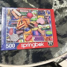 Springbok 500 Piece Jigsaw Puzzle Snack Treats New Sealed