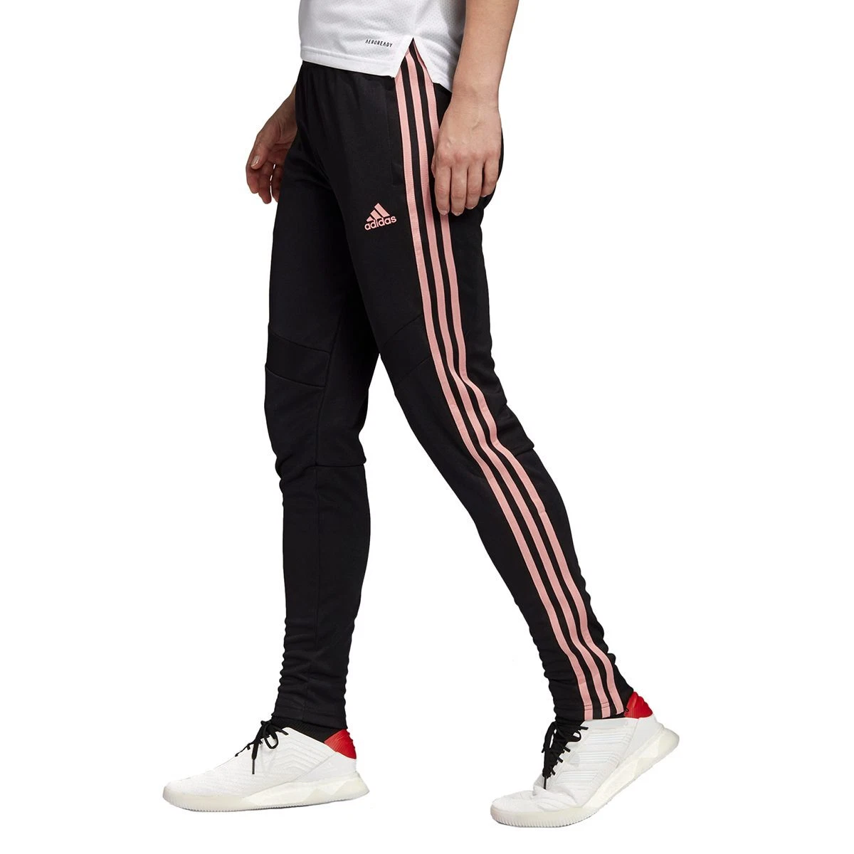 Adidas Women s Tiro 19 Black Glow Pink Training Pants FT8429