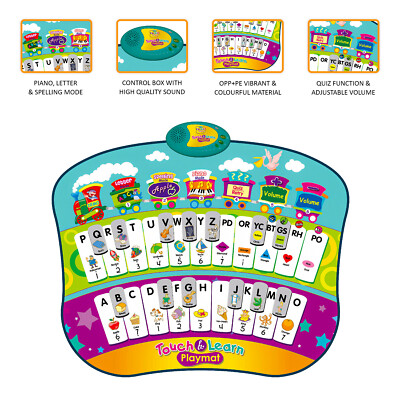 KINDER ELEKTRONISCHE SENSITIVE TOUCH & LEARN MUSIK SPIELMATTE JUNGE MÄDCHEN MUSIKALISCH SPASS SPIELZEUG