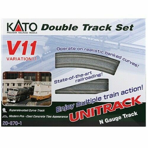 KATO USA ~ N Scale ~ New 2025 ~ V11 Double Track UniTrack