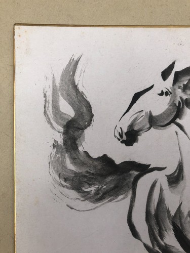 Cheval Au Galop, Estampe Chinoise XXe - Imagen 3 de 7