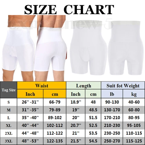 Men Faja Colombiana para Hombre High Waist Stomach Shaper Shapewear Boxer Briefs - Picture 20 of 29