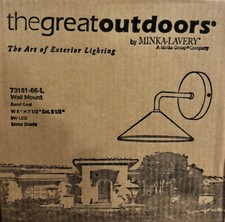 The Great Outdoors 73181-L City Streets LED Wall  Sconce 8-1/2"W in Sand Coal