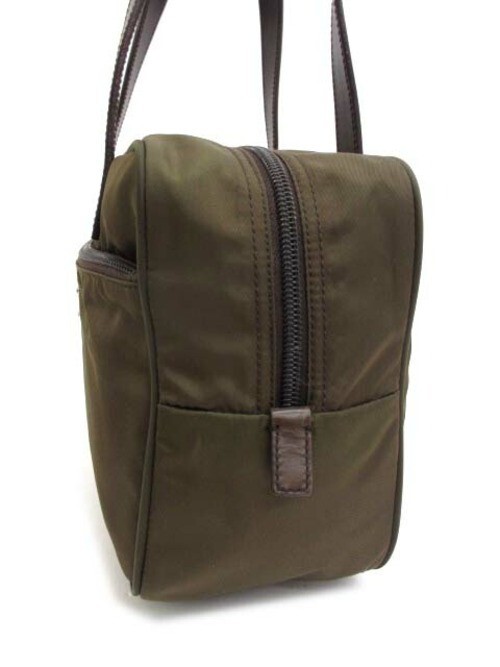 PRADA BR1787 Nylon Leather Mini Boston Bag Tote Shoulder Handbag  