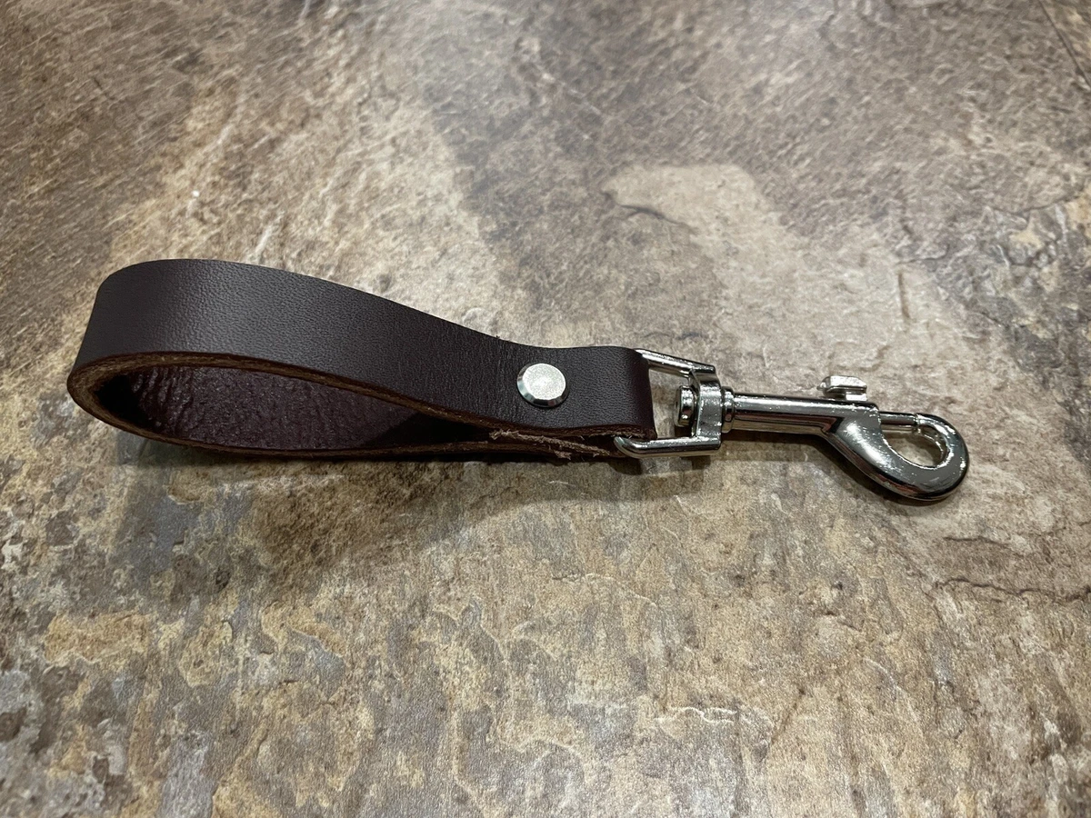 Leather Key Fob Belt Loop Holder Purse Strap Clip Key Chain