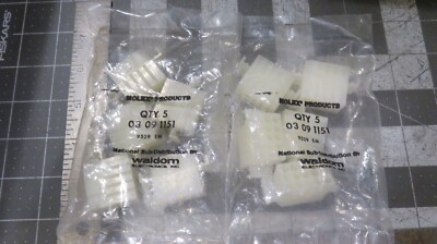 MOLEX 03-09-1151 Conn Housing RCP 15 POS 5.03mm Crimp ST Panel Mount- LOT OF 10