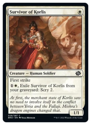 Magic the Gathering - Survivor of Korlis - BRO-EN028 MtG NM