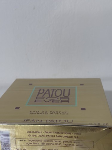 JEAN PATOU FOR EVER EAU DE PARFUM SPRAY 100ML NUEVO & EMBALAJE ORIGINAL SIN LÁMINA RAREZA MUJER - Imagen 3 de 4