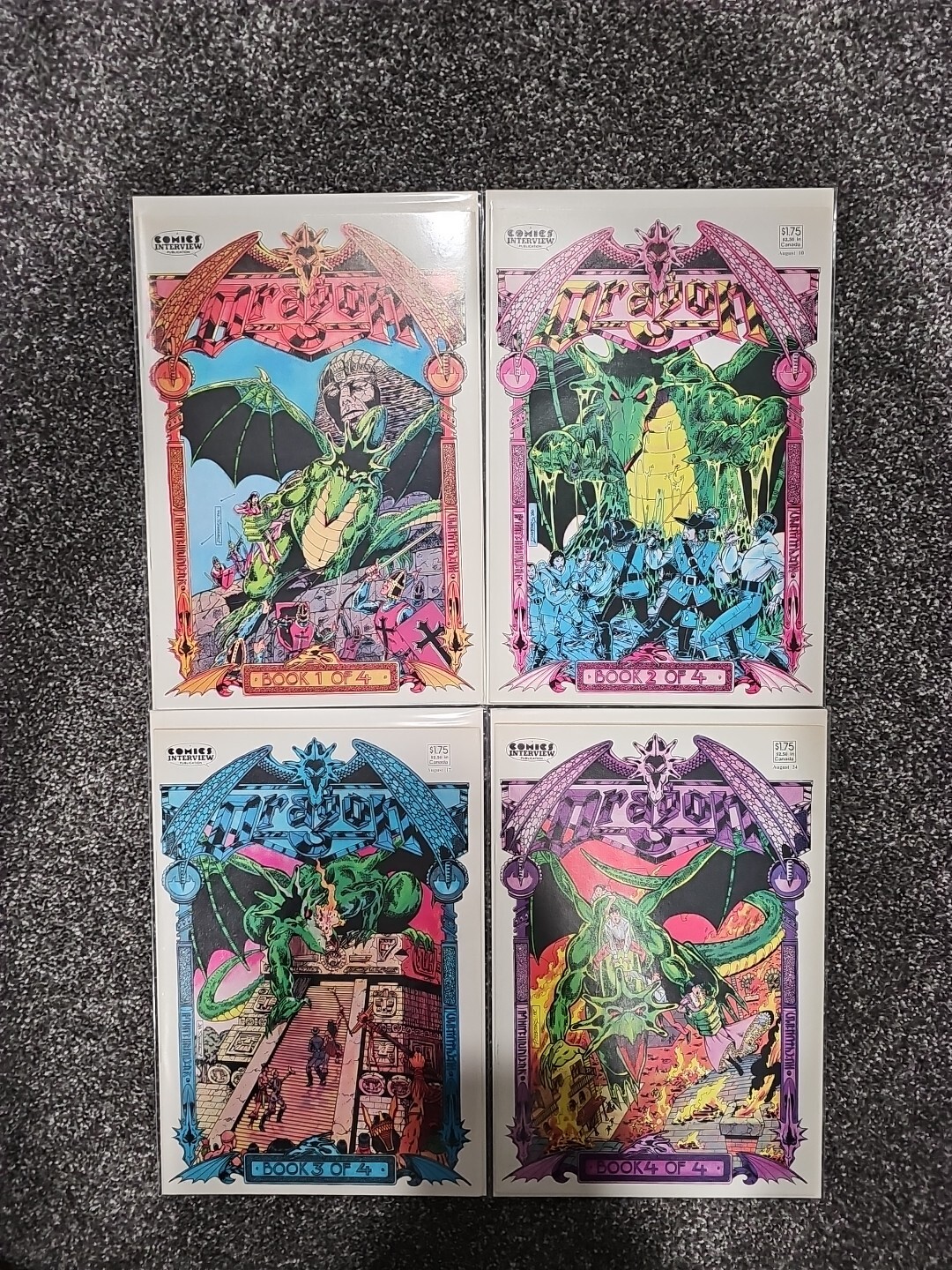 DRAGON #1-4 (Comics Interview 1987) -- #1 2 3 4 -- Independent -- FULL Set
