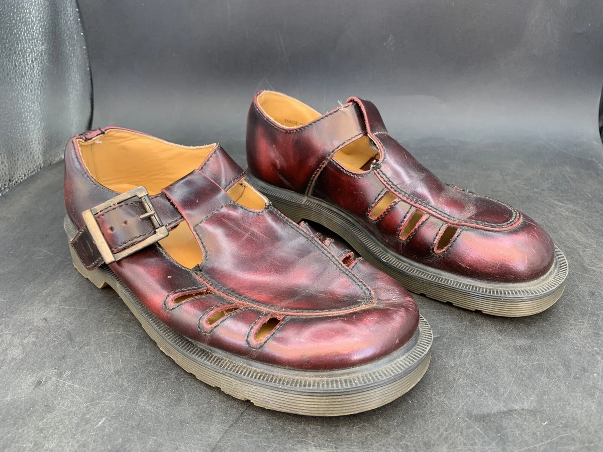 Dr martens hotsell buckle shoes