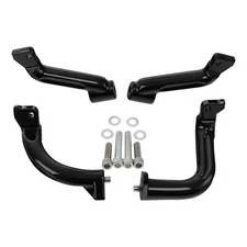 Driver Floorboard Footboard Mount Bracket Kit Fit For Harley Touring 17-23 Black