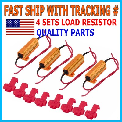 4pc Load Resistor 50W 6RJ 6ohm LED Decoder FIX Hyper Flash Turn Signal Blinker