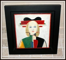 Kazimir Malevich Oil Painting Suprematism , Portrait, 1932