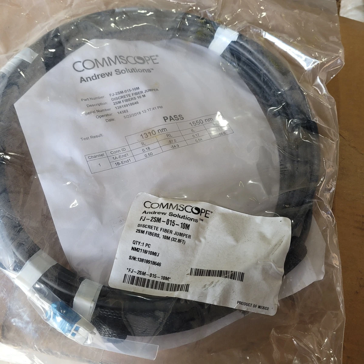 CommScope Single-Mode LC Optical Fiber Cables for sale | eBay