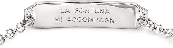 Nomination Bracciale Donna in Argento 925 e Quarzo verde incisione porta fortuna - Immagine 3 di 4