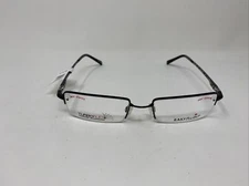 EASYTWIST ET876 54-19-145 90 BLACK W/ 360 FLEX HINGES EYEGLASSES HALF RIM 0423