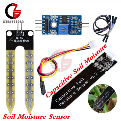 #ad Capacitive Soil Moisture Sensor Analog Corrosion Resistant V1.2 Sensor Cable $1.89