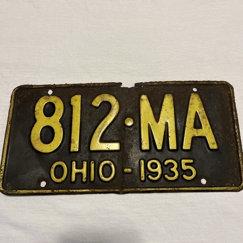 1935 ohio license plate eBay