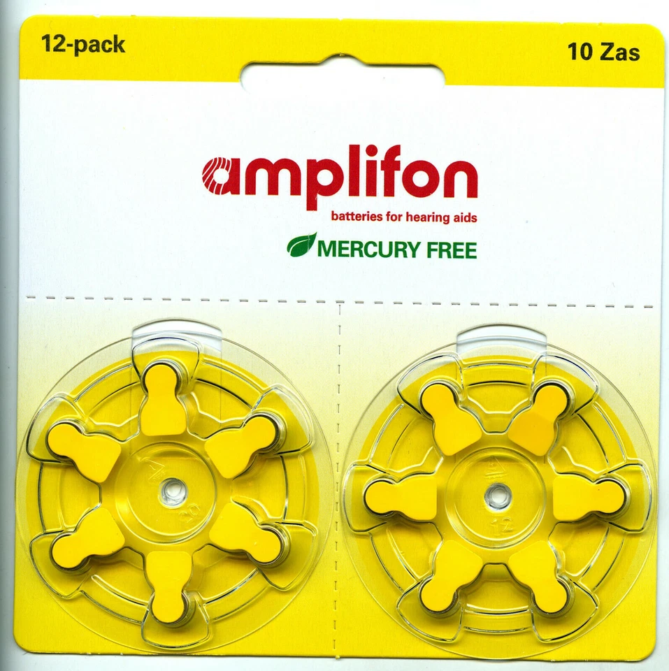 PILE PER APPARECCHI ACUSTICI AMPLIFON TIPO 10 NUOVE