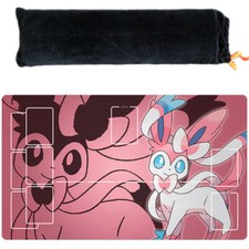 Sylveon Eevee Playmat TCG Card Game Play Mat Gaming Desk Mat Mouse Pad cc61