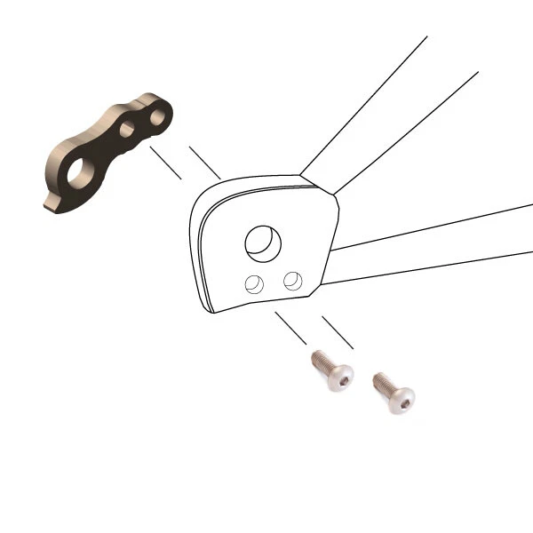 Ruedas Mfg Desviador Suspensión 252 (DH252) —AGOTADO— Bicicleta Dropout Kona Foto 3 de 3