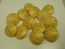  New Lots Gold Metal Buttons sizes 5/8,13/16,7/8 inch suit  jacket blazer G21