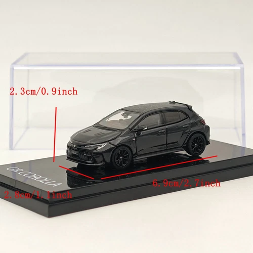 Hobby Japan 1/64 Toyota GR COROLLA RZ Precious Black Pearl HJ641067BK Diecast - Picture 6 of 6