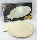 Vtg McCoy Pottery Pineapple Ceramic Microwave Oven Platter Dish Almond Tray Luau