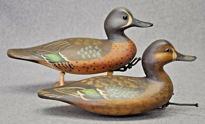 BLUE WINGED-TEAL PAIR  duck decoy  OP by Darkfeather Freedman hunting rig 2021