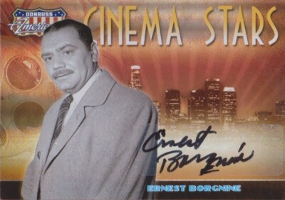 2007 AMERICANA ERNEST BORGNINE CINEMA STARS CS-8 SIGNATURES AUTOGRAPH CARD 38/50