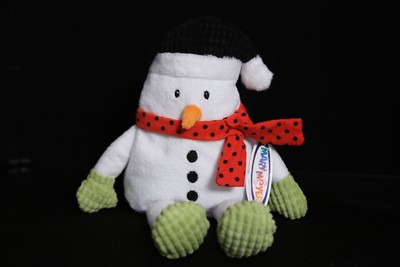 Mary Meyer Munich RE Cushy Snowman 12  Plush Toy Doll NWT