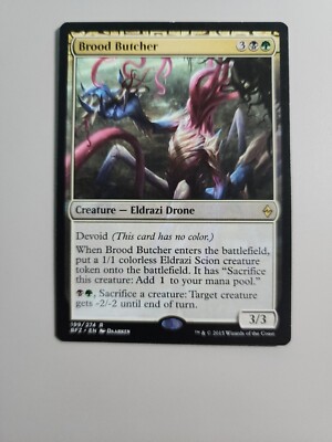 Brood Butcher [Battle for Zendikar Prerelease Promos] Near Mint Foil