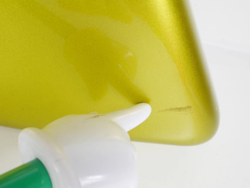 Alforja extendida lateral izquierda Harley Touring CVO 14-23 OEM fusible amarillo Foto 2 de 4