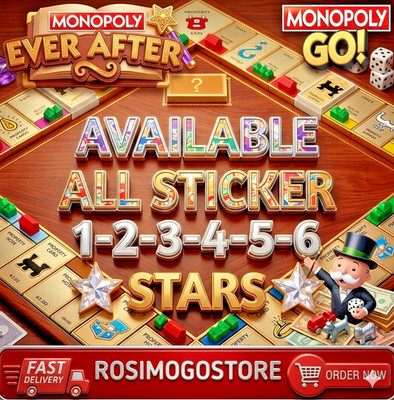 ( EVER AFTER Album ) Monopoly Go 1-6 All Stickers Available Fast Delivery