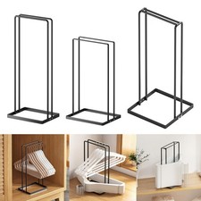 Hanger Stacker Rustic Bathroon Towel Shelf Clothes Hanger Holder for Closet Dry
