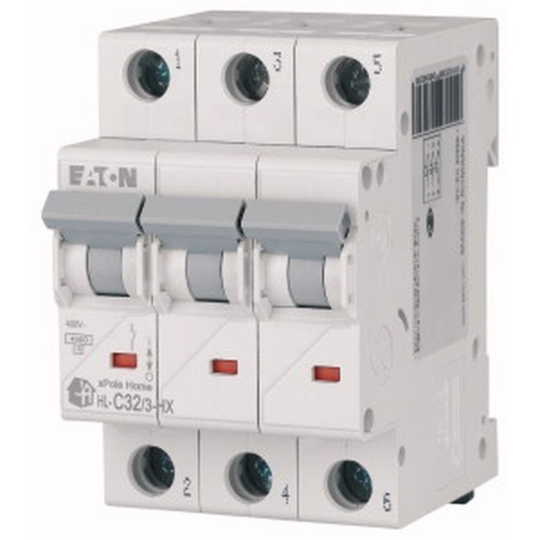 Eaton Grau Schutzschalter, Leistungsschalter 3P C 32A 6Ka Ac Xpole Home Hn-C32/3 194894 - Image 3