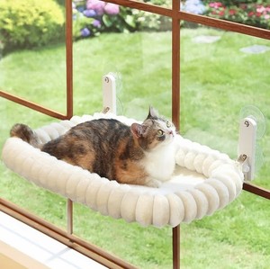 Zakkart SnugCloud Foldable Cat Window Perch - Cozy Hammock for Large Cats