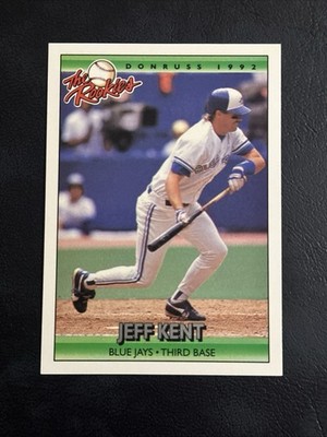 Vtg 1992 Donruss The Rookies #61 JEFF KENT RC SF LA NY Jays 2B 2026 MLB HOF NM/M