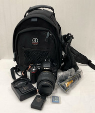 Nikon D5100 DSLR Camera w/ AF-S DX 18-55mm VR Lens, Battery, SD Card, Case