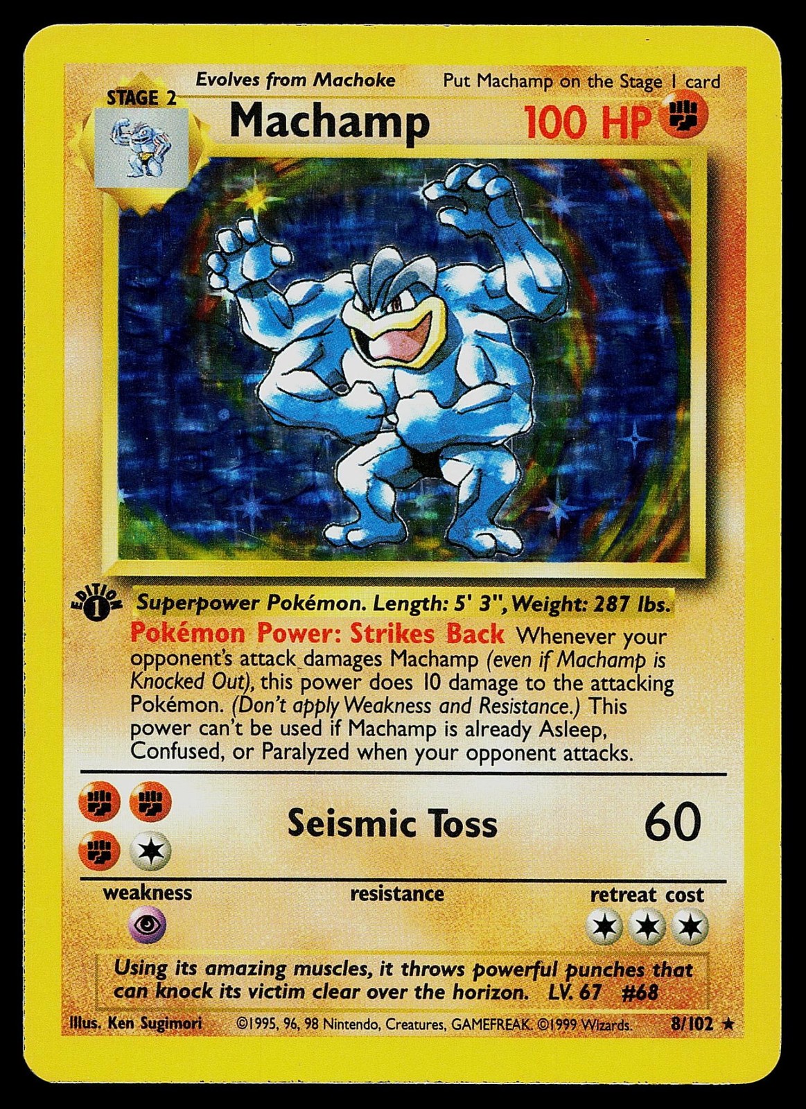 Pokemon Card - Machamp Deck Exclusives 8/102 Holo Holo Rare