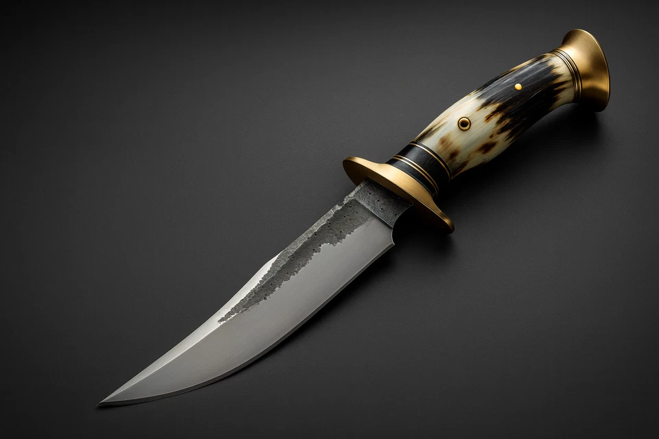 Handgefertigt D2 Survival Bowie Messer Knife Jagd EDC Campingmesser Hirschgeweih - Bild 4 von 4